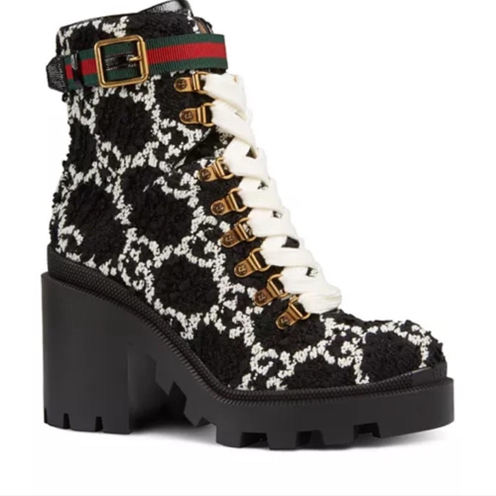 GUCCI: women's Gg Tweed Ankle Boot